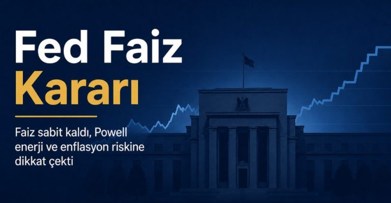 Fed faiz kararı sonrası enerji ve enflasyon riskini anlatan kapak görseli
