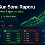 Borsa gün sonu raporu için hazırlanan BIST 100 rekor kapanış, enerji hisseleri ve piyasa verileri temalı finans görseli