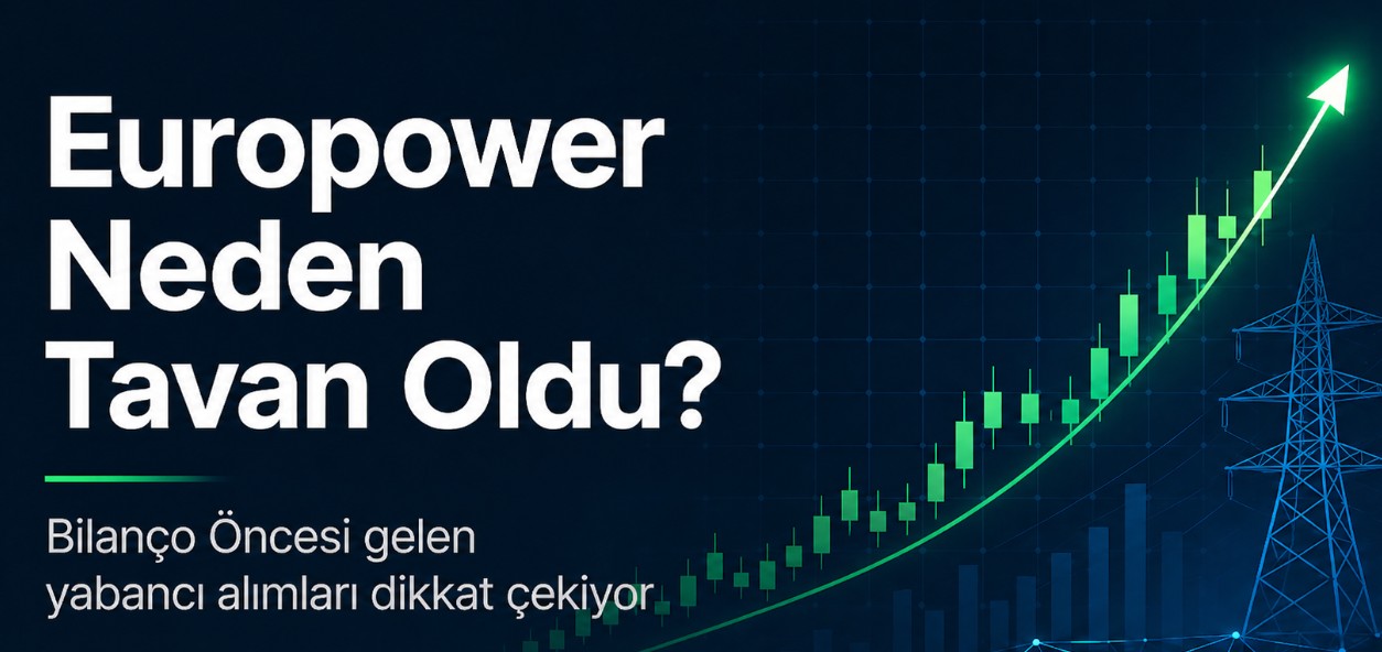 Europower hissesi için hazırlanan tavan ve yabancı alımı temalı kapak görseli
