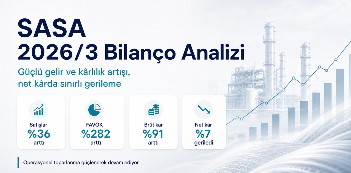 SASA 2026 ilk çeyrekte satışlarını %36 artırdı, FAVÖK 3,19 milyar TL oldu