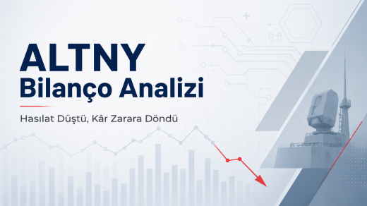 ALTNY bilanço analizi 2026 ilk çeyrek kapak görseli; hasılat düştü, kâr zarara döndü