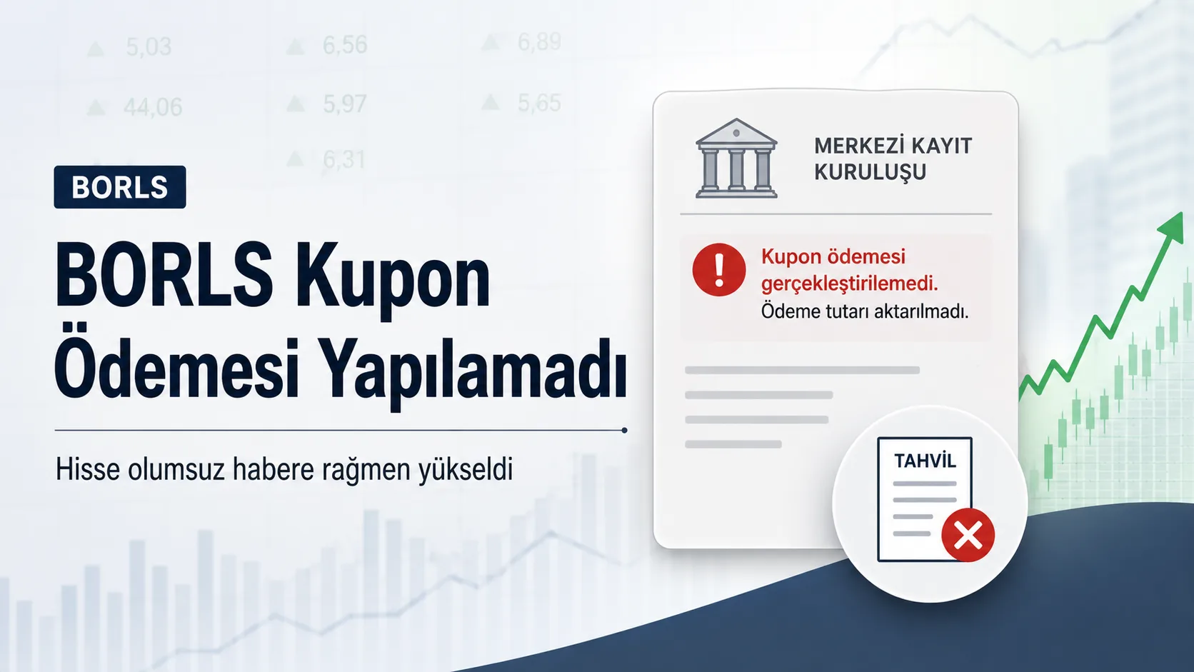 Borlease Otomotiv’in kupon ödemesi yapılamazken BORLS hissesi günü yükselişle tamamladı.