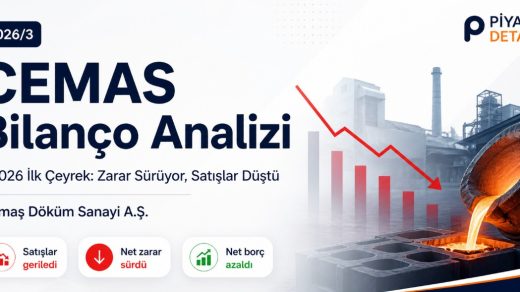 CEMAS 2026/3 bilançosunda satışlar gerilerken net zarar sürdü, net borçta ise düşüş görüldü.