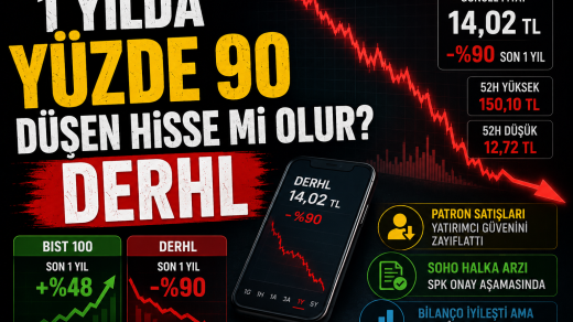 Borsa rekor kırarken derhl yüzde 90 düştü