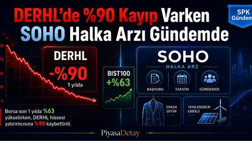 DERHL hissesi son 1 yılda sert değer kaybederken, bağlı ortaklık SOHO’nun halka arz süreci yatırımcıların gündeminde yer alıyor.