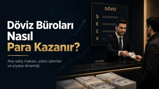 Döviz bürolarında kazanç sadece alış-satış makasından değil, yüklü işlemler ve anlık fiyatlamadan da oluşur.