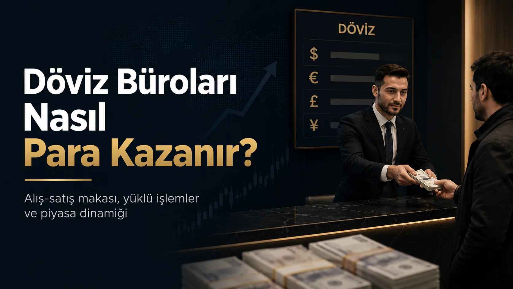 Döviz bürolarında kazanç sadece alış-satış makasından değil, yüklü işlemler ve anlık fiyatlamadan da oluşur.