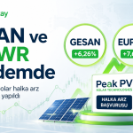 GESAN ve EUPWR hisseleri yükselirken Peak PV Solar için halka arz başvurusu yapıldı