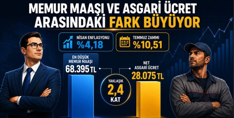 Memur Maaşı ile Asgari Ücret Arasındaki Makas Açılıyor