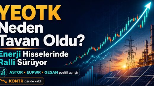 YEOTK hissesi 4 Mayıs 2026’da tavan olurken ASTOR ve EUPWR yükselişini sürdürdü; enerji hisseleri BIST 100’e karşı po…