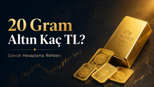 20 gram altın tl karşılığı kaç tl? Anlık 20 gram altın hesaplama