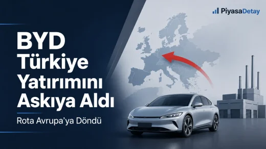 BYD’nin Türkiye’de planladığı 1 milyar dolarlık fabrika yatırımında süreç askıya alındı.