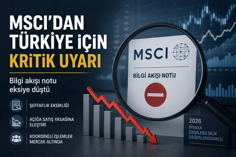 MSCI’dan Türkiye Piyasası İçin Kritik Uyarı: Bilgi Akışı Notu Eksiye Düştü