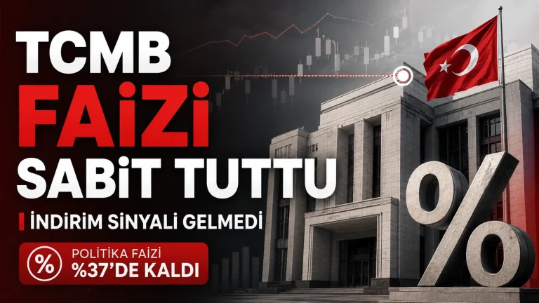 TCMB Faiz Oranını Değiştirmedi: Faiz Oranı Yüzde 37’de Kaldı
