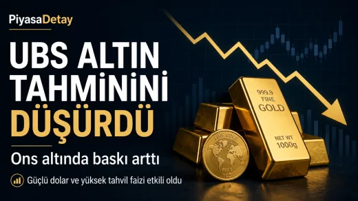 UBS altın tahminini düşürdü