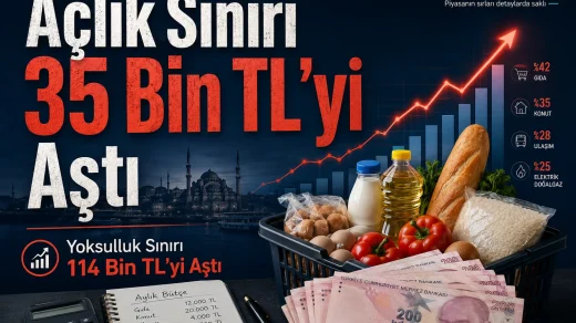 Mayıs 2026’da açlık sınırı 35 bin TL’yi, yoksulluk sınırı 114 bin TL’yi aştı.