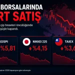 Asya borsalarında teknoloji ve çip hisseleri öncülüğünde sert satış yaşandı; Kore, Tayvan ve Japonya piyasaları düşüşle kapandı.