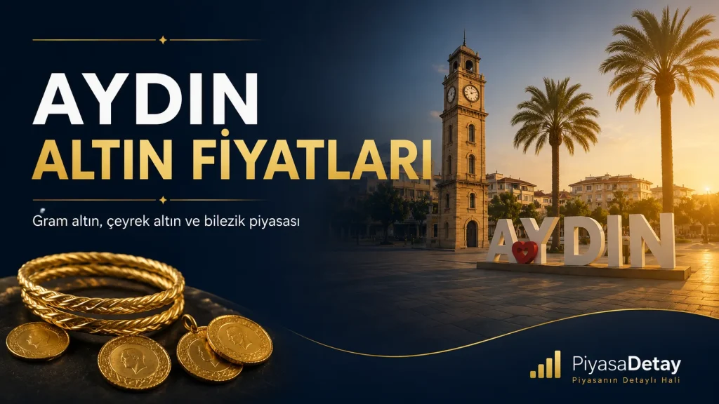 Aydın kuyumcularında anlık altın fiyatları