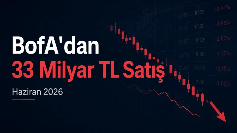 BofA Haziran’da 33 milyar TL satış yaptı