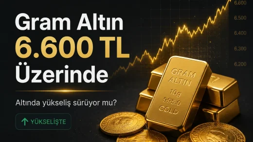 Gram altın 6.600 TL üzerindeki seyrini korurken ons altındaki toparlanma fiyatlamayı destekliyor.