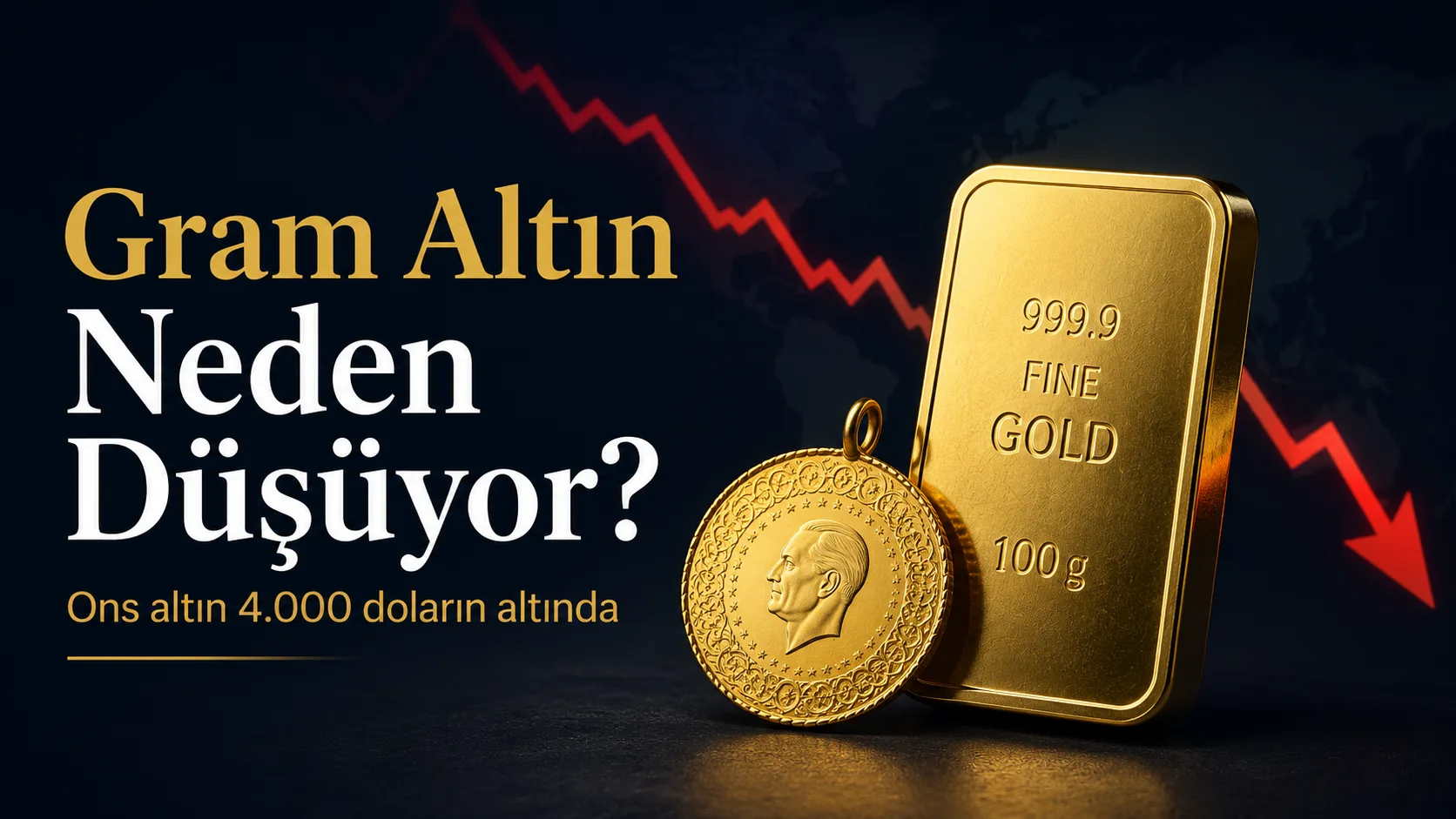 Gram altın neden düşüyor ons altın 4000 doların altında