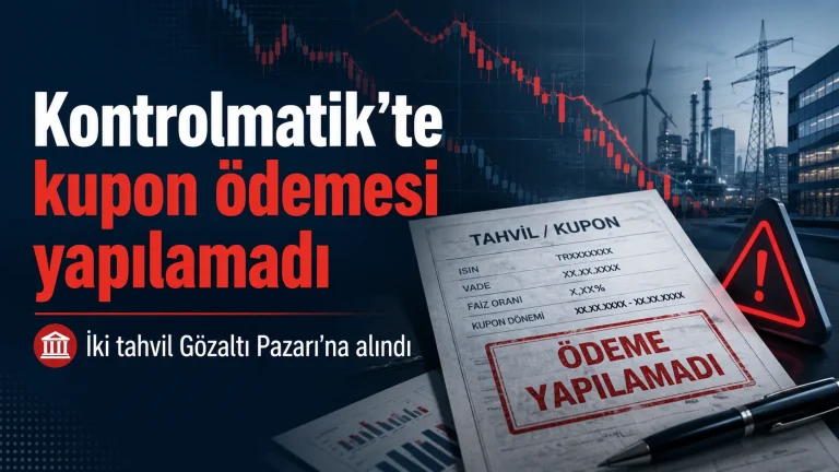 Kontrolmatik’te Tahvil Kupon Ödemesi Yapılamadı
