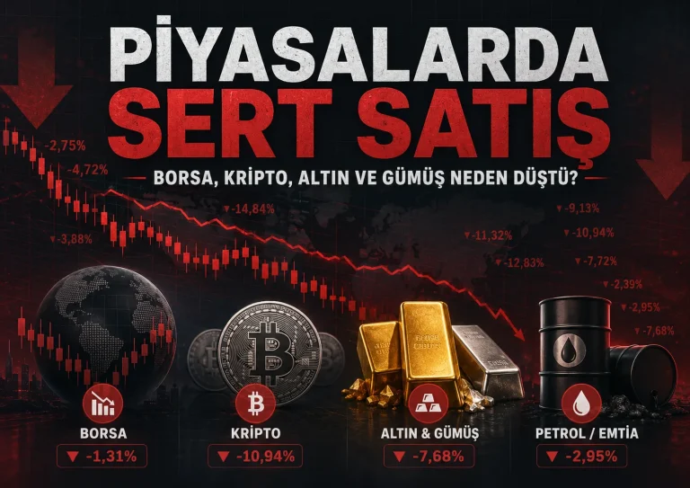 Piyasalarda sert satış borsa kripto altın düştü