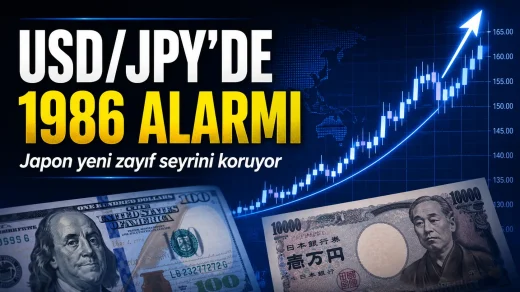 USD/JPY paritesi 162 seviyesinin üzerine çıkarken Japon yeni 1986’dan bu yana en zayıf seviyesine geriledi.
