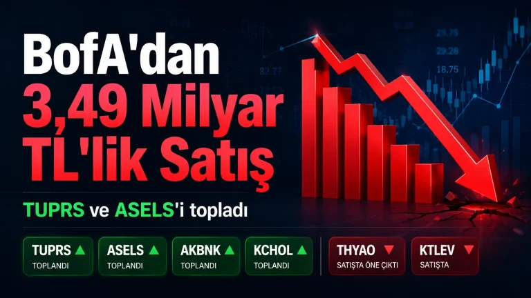 BofA Haftayı 3,49 Milyar TL Net Satışla Kapattı
