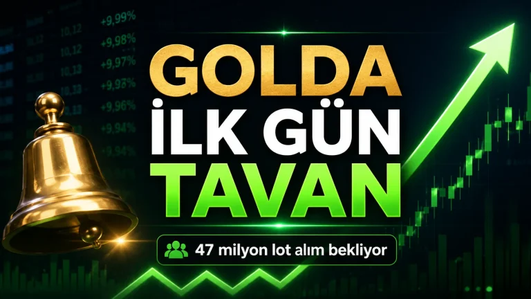 GOLDA İlk Gün Tavan Kilit Başladı: Bekleyen Lot Sayısı 47 Milyon
