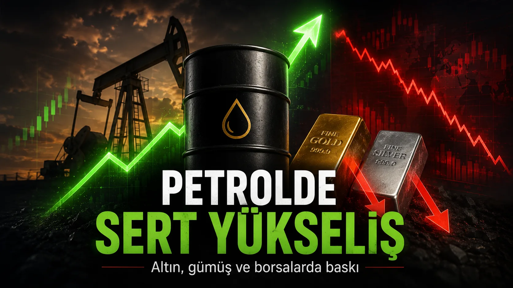 ABD’nin İran petrol iznini iptal etmesi sonrası petrol fiyatları yükselirken, altın ve gümüşte satış baskısı arttı.
