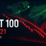 Küresel borsalar yükselirken BIST 100'ün yüzde 1,21 düşüşle 13.774,77 puanda kapandığını gösteren görsel