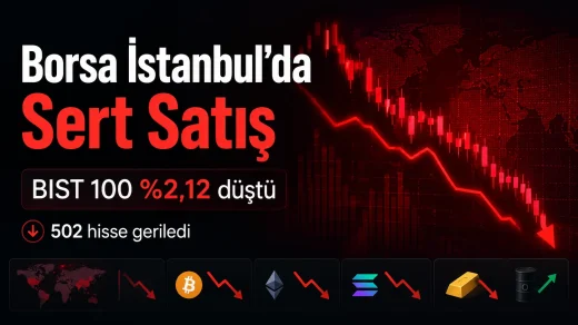 BIST 100 endeksi 8 Temmuz 2026 gününü yüzde 2,12 düşüşle 14.189,96 puandan tamamladı. Gün sonunda 502 hisse değer kaybetti.