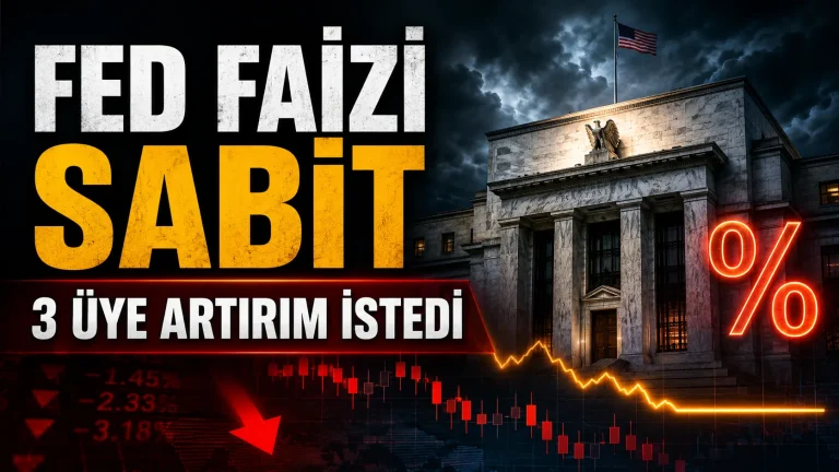 Fed Faizi Sabit Tuttu: 3 Üye Faiz Artırımı İçin Karşı Oy Verdi