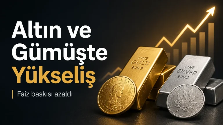 Altın ve Gümüşte Yükseliş Hızlandı: Faiz İndirimi Beklentisi
