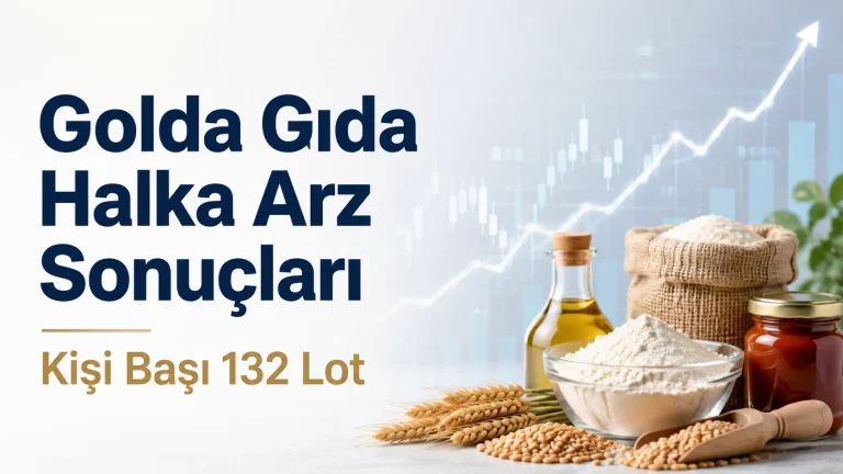 Golda Gıda Halka Arz Sonuçları Açıklandı: Kişi Başı 132 Lot Düştü