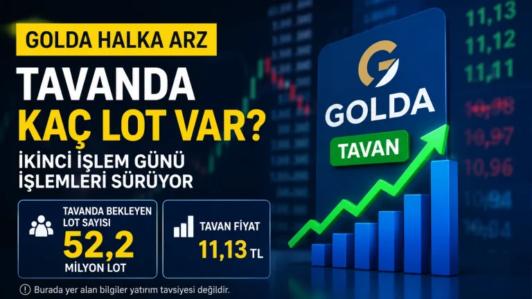 GOLDA Tavanda Kaç Lot Var? İkinci Günde de Tavan