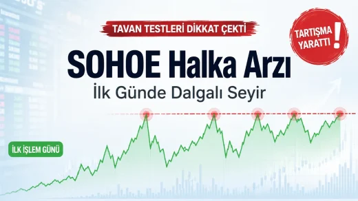 SOHOE İlk İşlem Gününde Tavan açmadı ama sonrasında tavana kitledi.