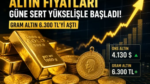 Altın fiyatlarının yükselişini temsil eden gram altın ve yukarı yönlü piyasa grafiği