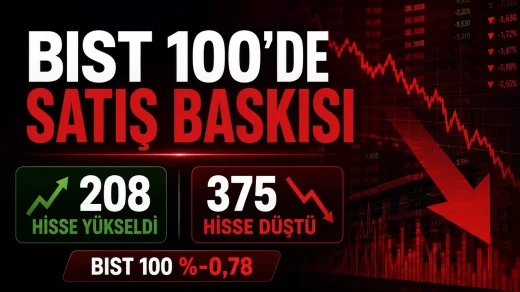 BIST 100’de 375 hisse düştü, 208 hisse yükseldi