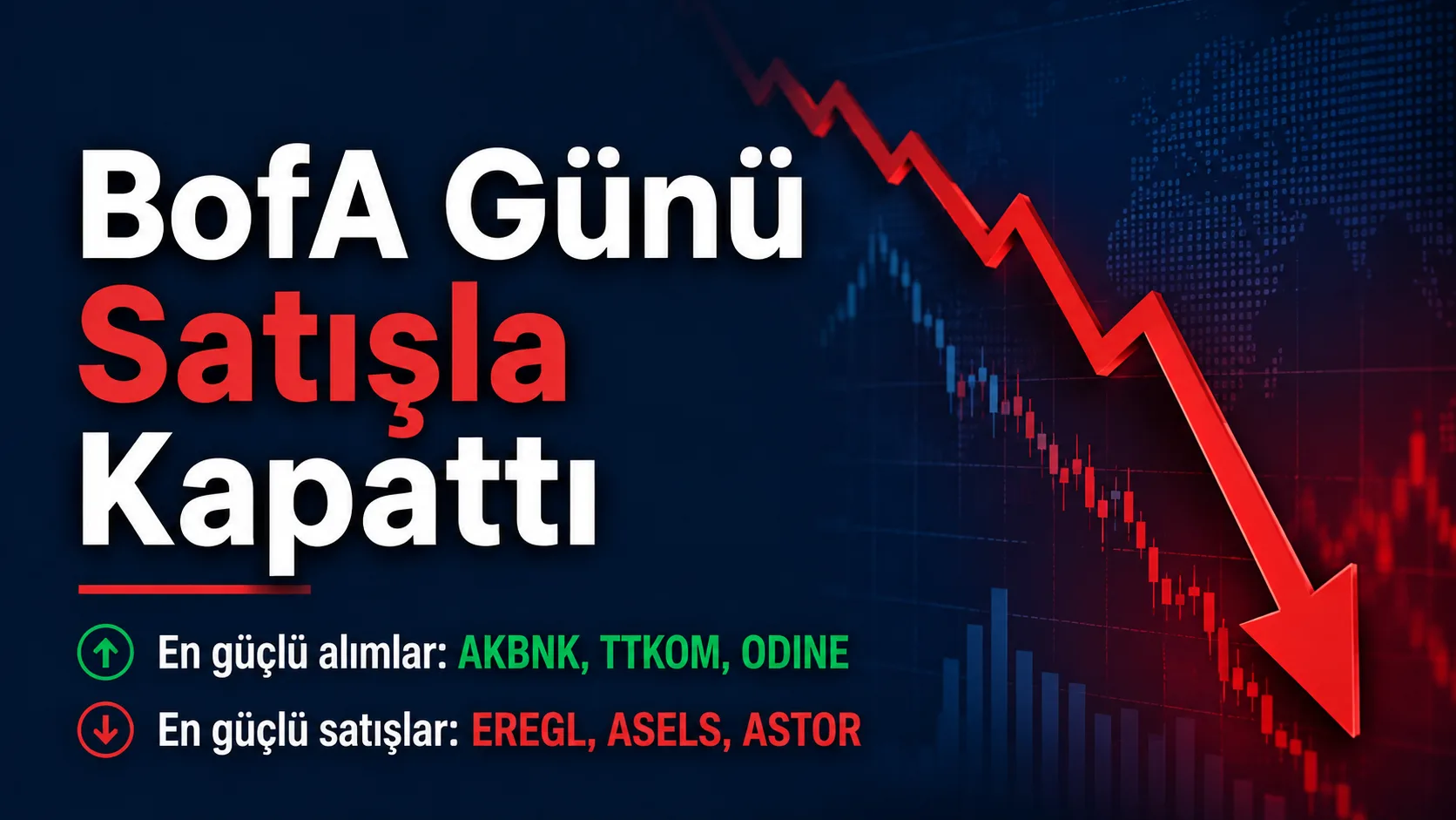 Bank of America, 3 Ağustos seansını net satıcı olarak tamamlarken satış tarafında EREGL ve ASELS öne çıktı.