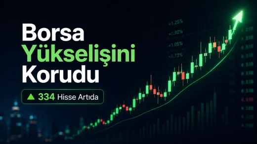 Borsa günü yükselişle tamamladı