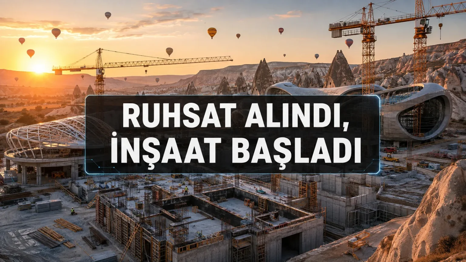DOF Robotik Kapadokya projesi inşaat alanı görseli