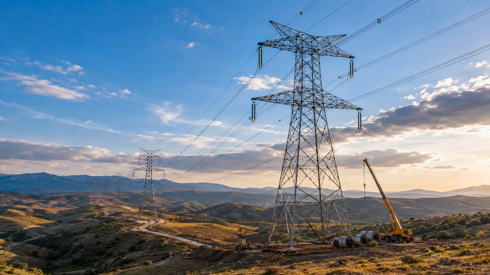 Malatya-Adıyaman enerji iletim hattı yenileme çalışması