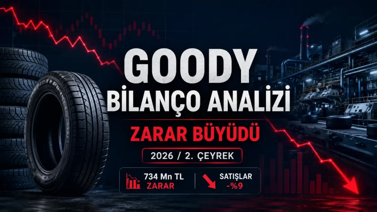 Goodyear’ın satış ve brüt kârı gerilerken şirket 2026’nın ilk yarısında 734,1 milyon TL zarar açıkladı.