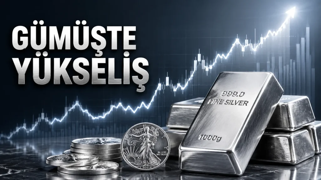 Ons gümüş 64 doların üzerine çıkarken haftalık kazanç yaklaşık yüzde 11’e ulaştı ve gümüş değerli metaller rallisinde altını geride bıraktı.