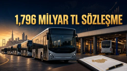 Karsan İETT sözleşmesini temsil eden otobüs filosu