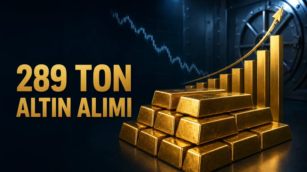 Merkez bankalarının ikinci çeyrekte gerçekleştirdiği 289 tonluk altın alımı