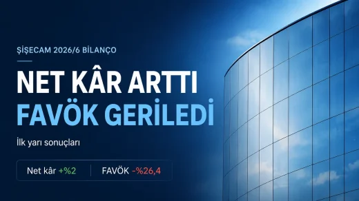Şişecam 2026 ilk yarı bilançosunda net kâr artarken FAVÖK geriledi