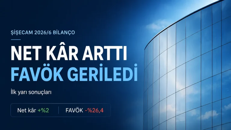 Şişecam 2026 ilk yarı bilançosunda net kâr artarken FAVÖK geriledi